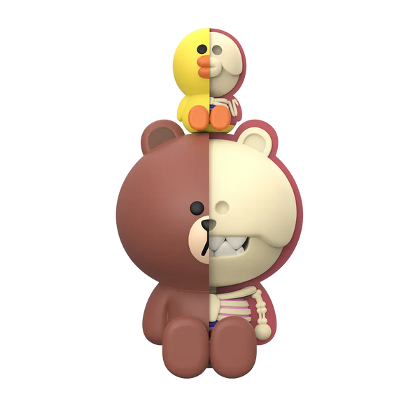 XXRAY PLUS Brown and Sally Limited Edition Art Toy (Signed