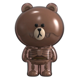 Line Friends Brown. Funny Anatomy (Signed)