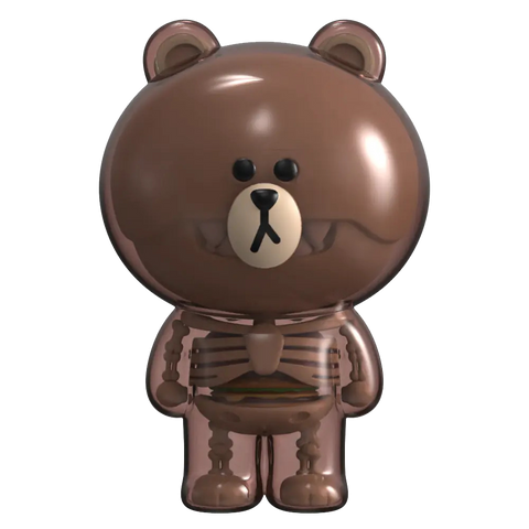 Line Friends Brown. Funny Anatomy (Signed)