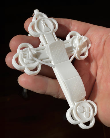 “The Persecution of Saint Boo-Boo” Porcelain Crucifix